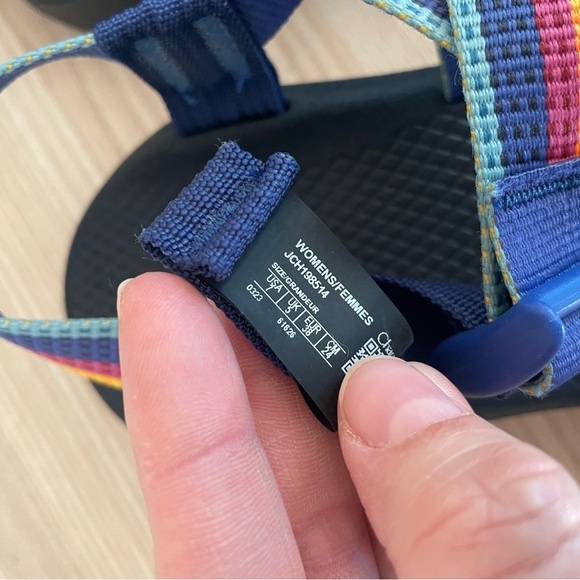 Chaco Z Cloud Comfort Sandal Size 7 Bright Colorful - Picture 2 of 3